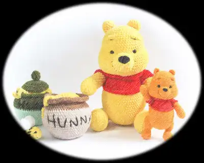 My Teddy Bear Amigurumi Pattern step 1 - construction progress