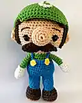 Mario Bros & Co. Amigurumi Pattern step 3 - details and accessories