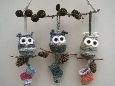 Hopeful Owls Amigurumi Pattern step 1 - construction progress