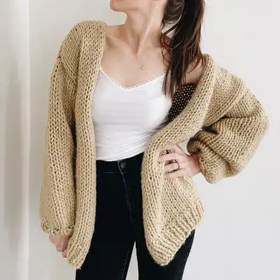 The Cannady Cardigan Pattern step 1 - construction progress