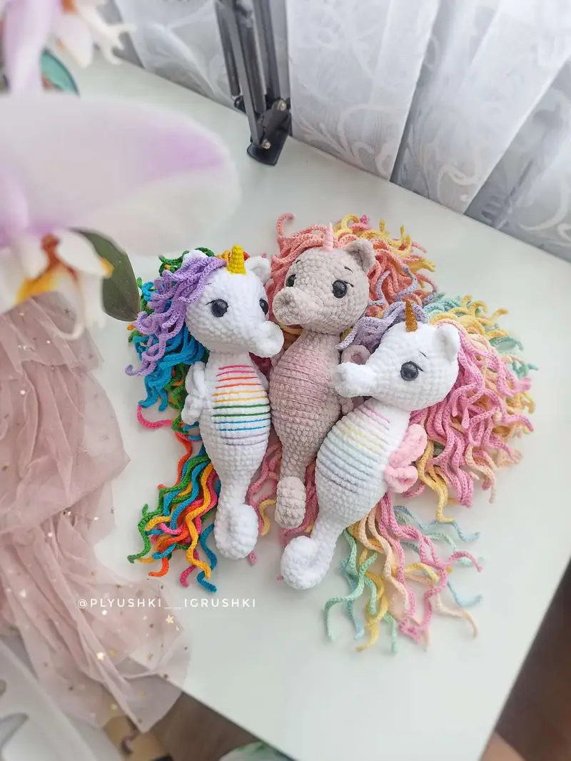 Free Intermediate crochet pattern: Sea Unicorn Amigurumi Pattern - Easy to follow tutorial