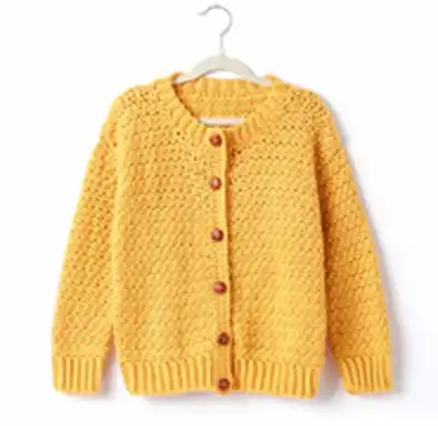 Adult's Crochet Crew Neck Cardigan Pattern step 1 - construction progress