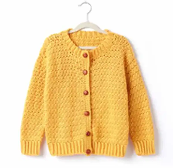 Adult's Crochet Crew Neck Cardigan Pattern