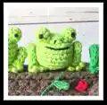Frog Play Set Amigurumi Pattern step 3 - details and accessories