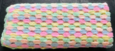 Pastel Shells Baby Blanket Pattern step 4 - final assembly and finishing