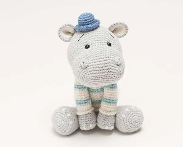 Bepo the little hippo Amigurumi Pattern