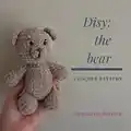 Disy: the bear Amigurumi Pattern step 1 - construction progress