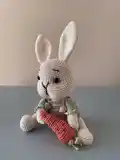 Cute Bunny Amigurumi Pattern step 1 - construction progress
