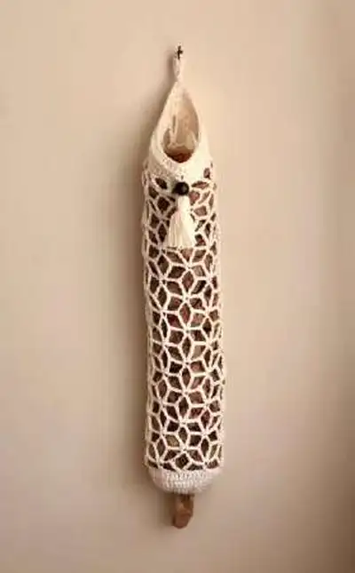 The Boho Bag Saver Pattern step 1 - construction progress
