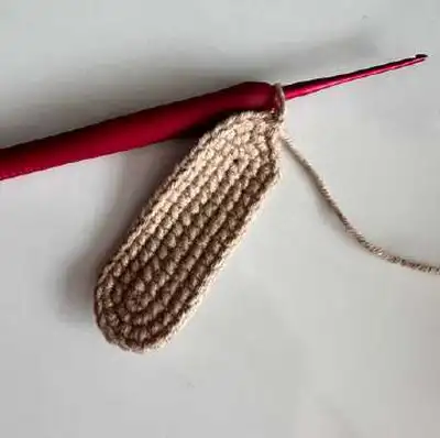 Baby Deer Amigurumi Pattern step 2 - assembly progress