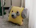 Pillow-dog Amigurumi Pattern step 1 - construction progress