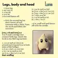 Luma Amigurumi Pattern step 3 - details and accessories