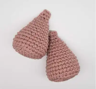 Pino Amigurumi Pattern step 2 - assembly progress