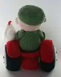 Farmer Teun and Tractor Amigurumi Pattern step 4 - final assembly and finishing