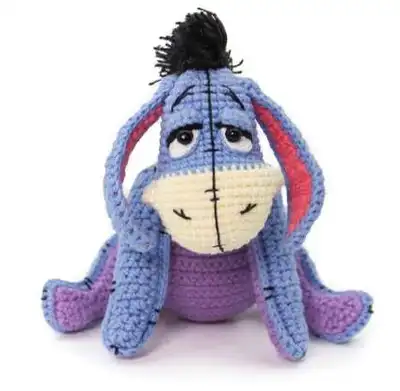 Dreamy Donkey Amigurumi Pattern step 1 - construction progress