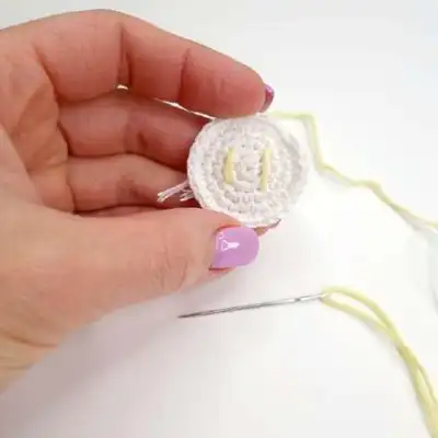 Sushi Set Amigurumi Pattern step 2 - assembly progress