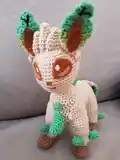 Whimsical Leafy Deer Amigurumi Pattern step 1 - construction progress