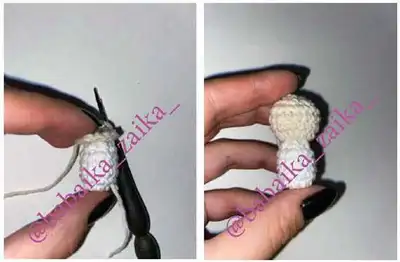 Crochet Nativity Book Amigurumi Pattern step 2 - assembly progress