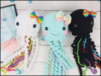 Jellyfish Amigurumi Pattern step 1 - construction progress