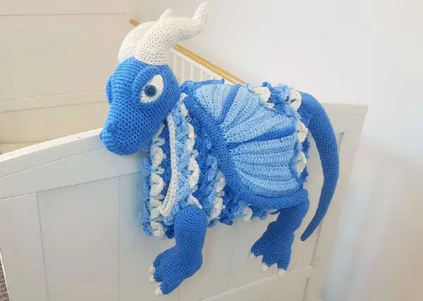 3in1 Ice Dragon Baby Blanket Amigurumi Pattern