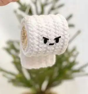 Angry Toilet Paper Crochet Pattern