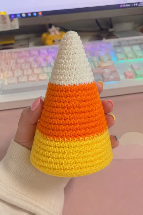 Candy Corn Cone Amigurumi Pattern