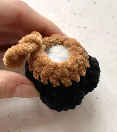 Ostin the Reindeer Amigurumi Pattern step 3 - details and accessories