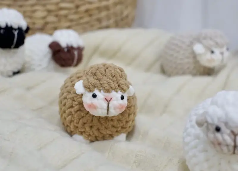 Free Intermediate crochet pattern: The Little Sheep Amigurumi Pattern - Easy to follow tutorial