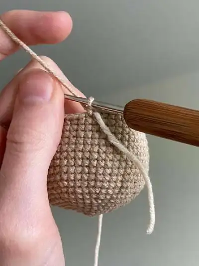 Alice, the Doll Amigurumi Pattern step 2 - assembly progress
