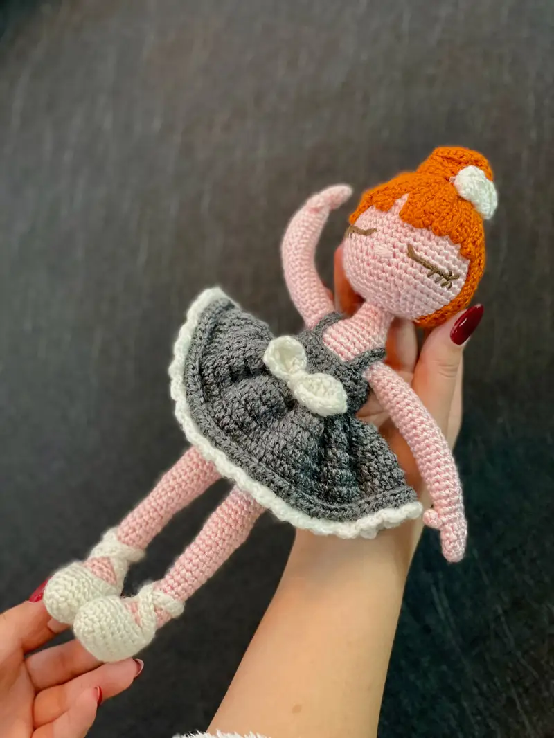 Free Intermediate crochet pattern: Ballerina Doll Amigurumi Pattern - Easy to follow tutorial
