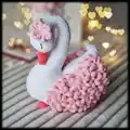 Swan Amigurumi Pattern step 1 - construction progress