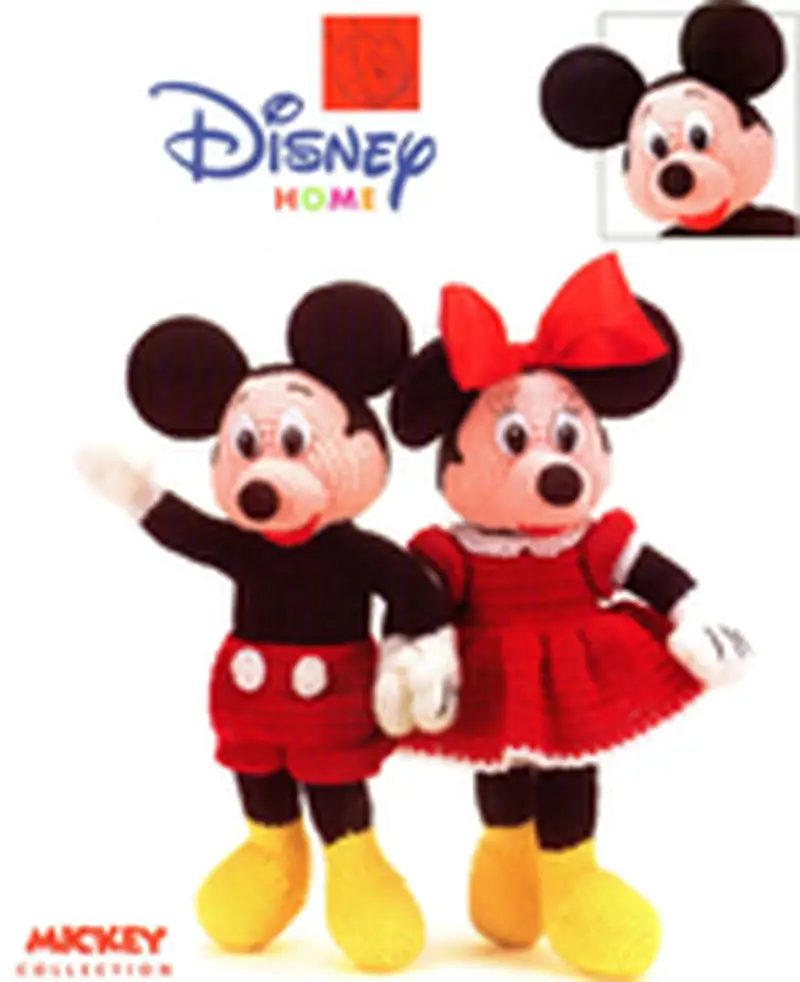 Free Intermediate crochet pattern: Mickey and Minnie Dolls Amigurumi Pattern - Easy to follow tutorial