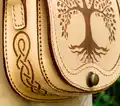 Tree of Life Leather Bag Pattern step 3 - details and accessories