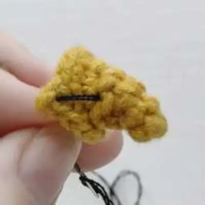 Eagle Ravenna Amigurumi Pattern step 4 - final assembly and finishing