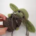 Baby Alien Amigurumi Pattern step 3 - details and accessories