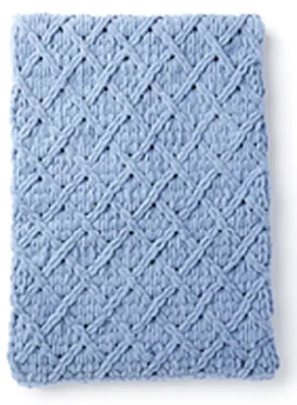 EZ Diamond Lattice Blanket Pattern