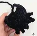 Jack Skellington Amigurumi Pattern step 4 - final assembly and finishing