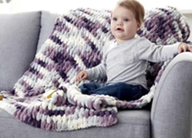 Free Beginner Friendly crochet pattern: EZ Baby Blanket Pattern - Easy to follow tutorial