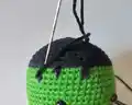 Monster Frankenstein Amigurumi Pattern step 3 - details and accessories
