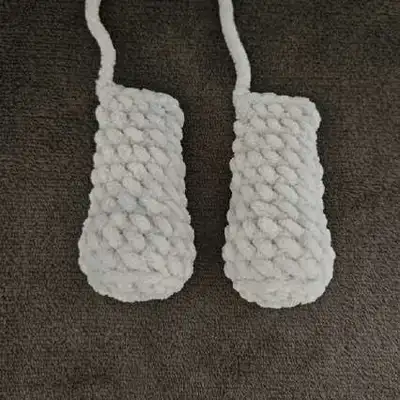 Nina the Plush Elephant Amigurumi Pattern step 3 - details and accessories