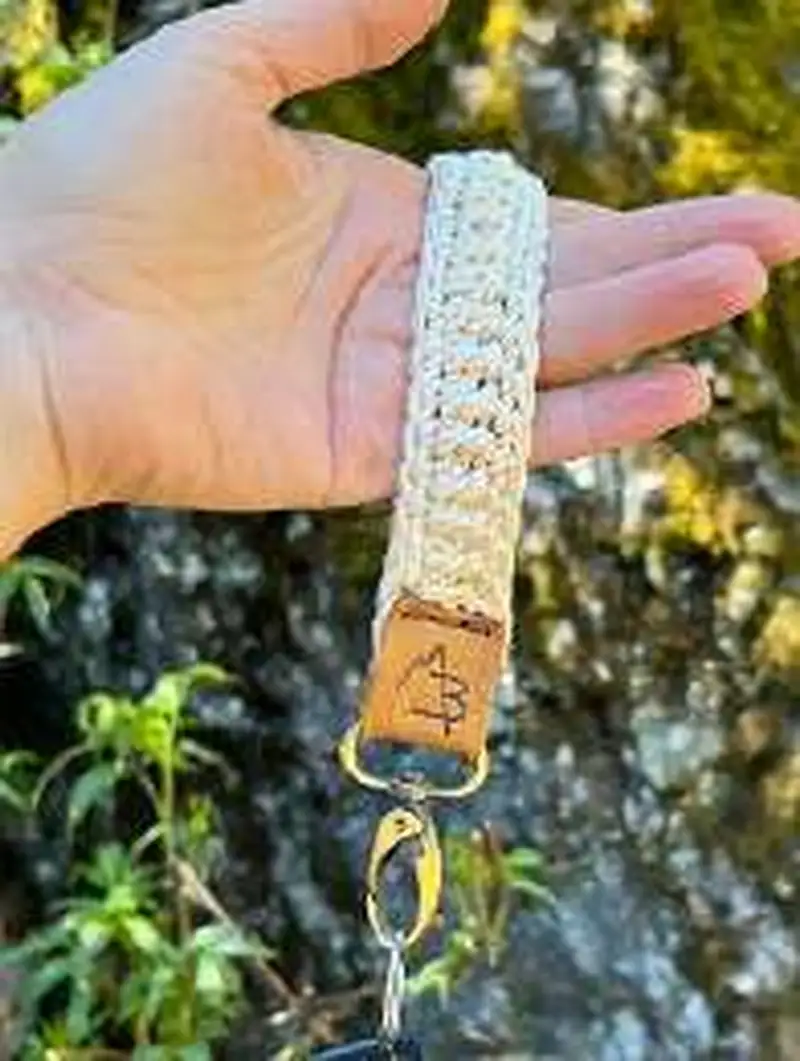 Free Beginner Friendly crochet pattern: Highline Wristlet Keychain Pattern - Easy to follow tutorial