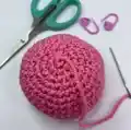 Pineapple Rex Amigurumi Pattern step 2 - assembly progress