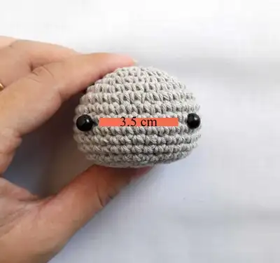Koala Amigurumi Pattern step 4 - final assembly and finishing