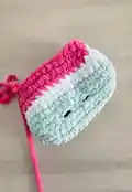 Wendi the Watermelon Amigurumi Pattern step 3 - details and accessories