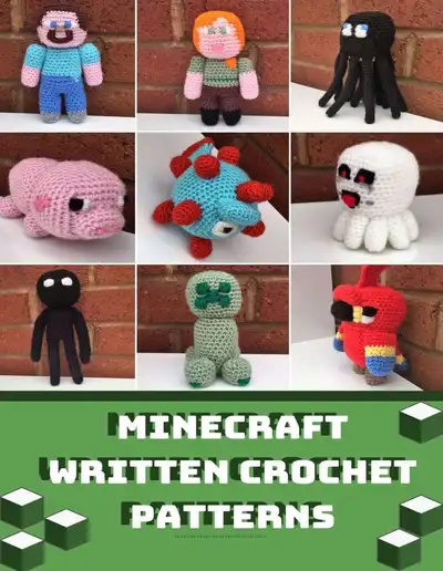 Minecraft Characters Amigurumi Pattern step 1 - construction progress