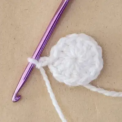 Fox Granny Square Crochet Pattern step 2 - assembly progress