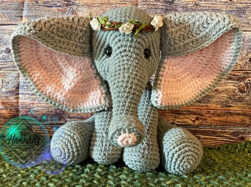 Free Intermediate crochet pattern: The Elephant Queen Amigurumi Pattern - Easy to follow tutorial