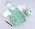 Romper Tiny Tot Amigurumi Pattern step 1 - construction progress