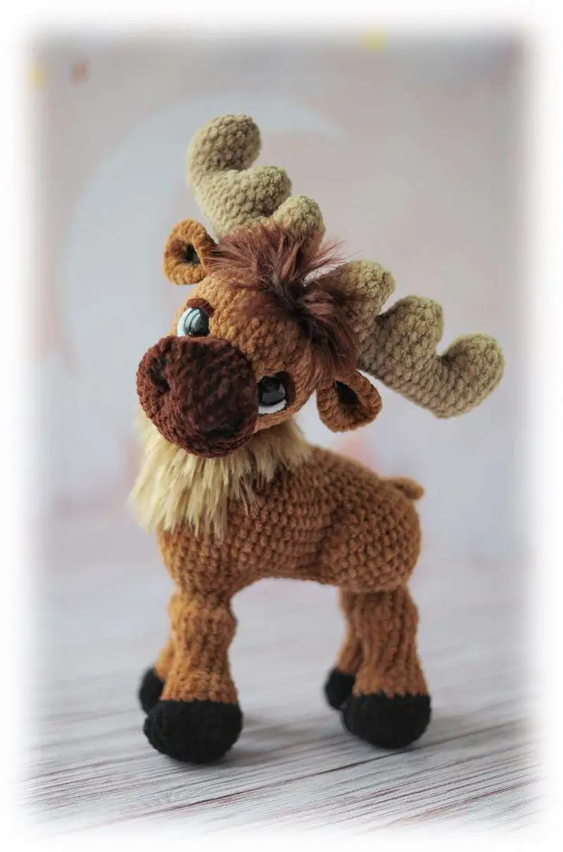 Free Intermediate crochet pattern: Ostin the Reindeer Amigurumi Pattern - Easy to follow tutorial