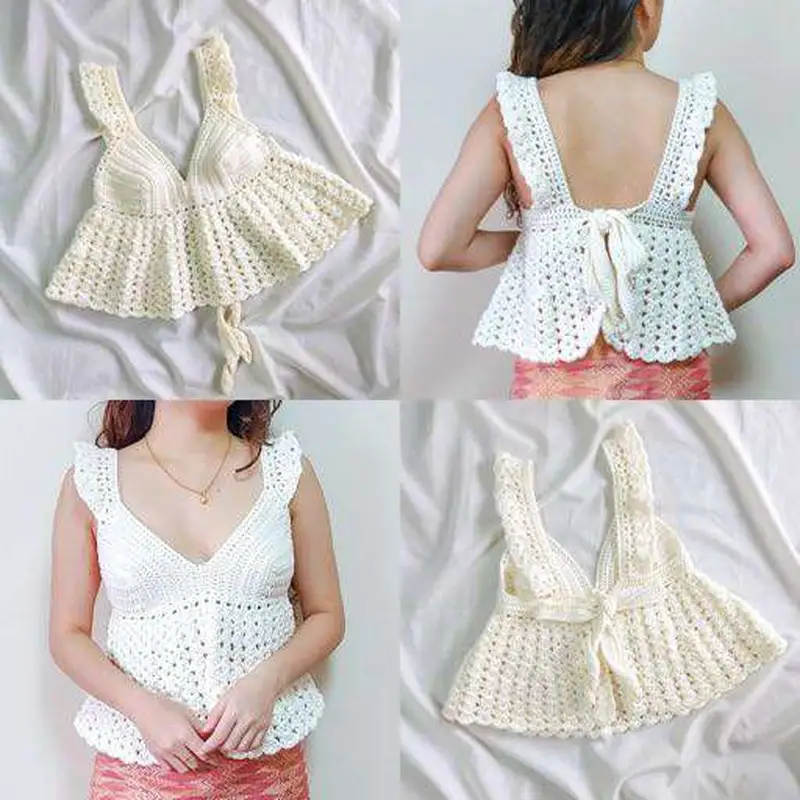 Free Beginner Friendly crochet pattern: Hyacinth Top Written Pattern - Easy to follow tutorial